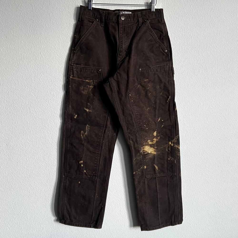 Carhartt B136 DKB brown double knee work wear carpenter pants
